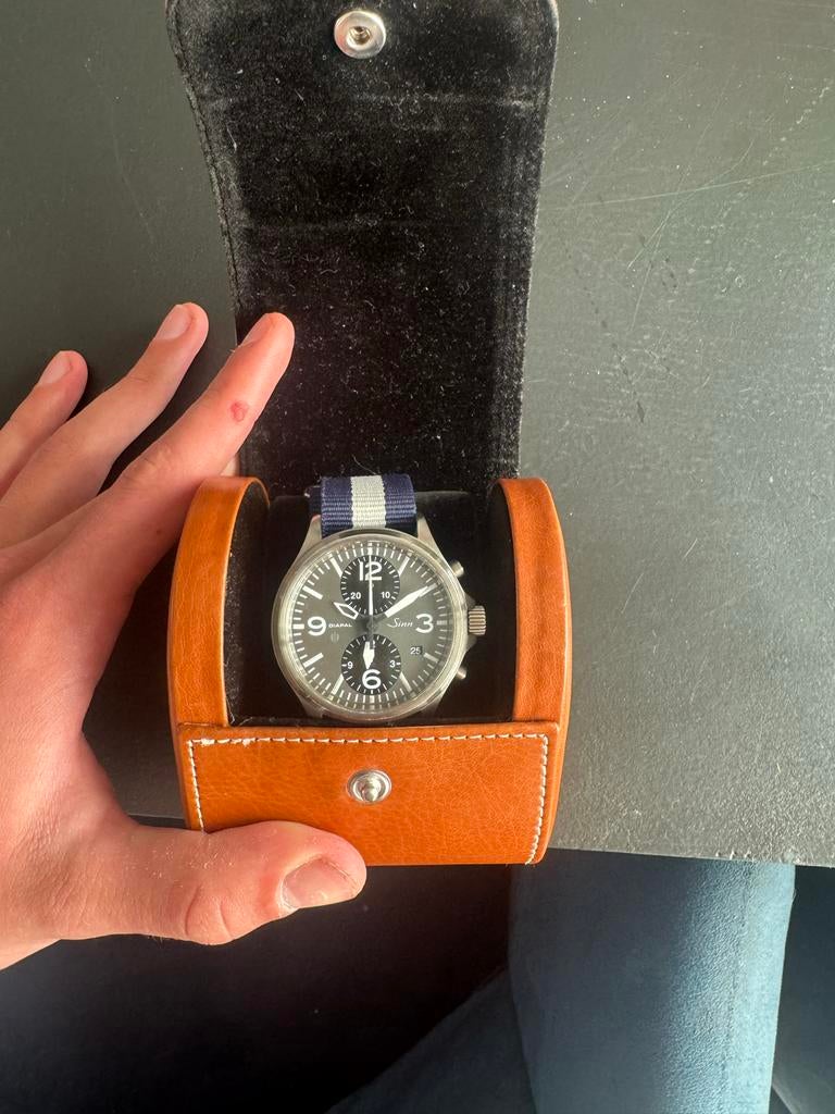 Sinn Chronograaf Horloge - Collectors Item met Extra Bandjes, Overige merken, Staal, Polshorloge, Overige materialen