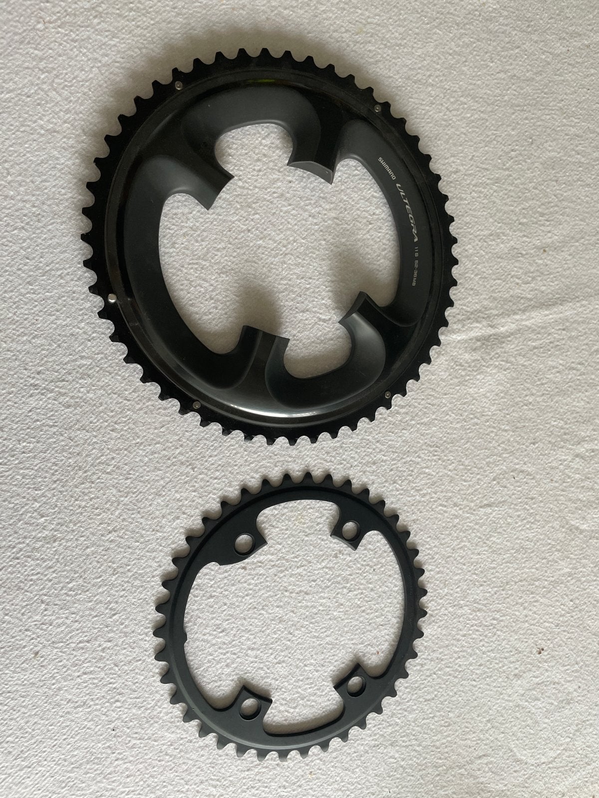 Shimano Ultegra Crankstel Bladen (52-36T), Crankstel of Pedalen, Gebruikt, Ophalen of Verzenden, Aluminium