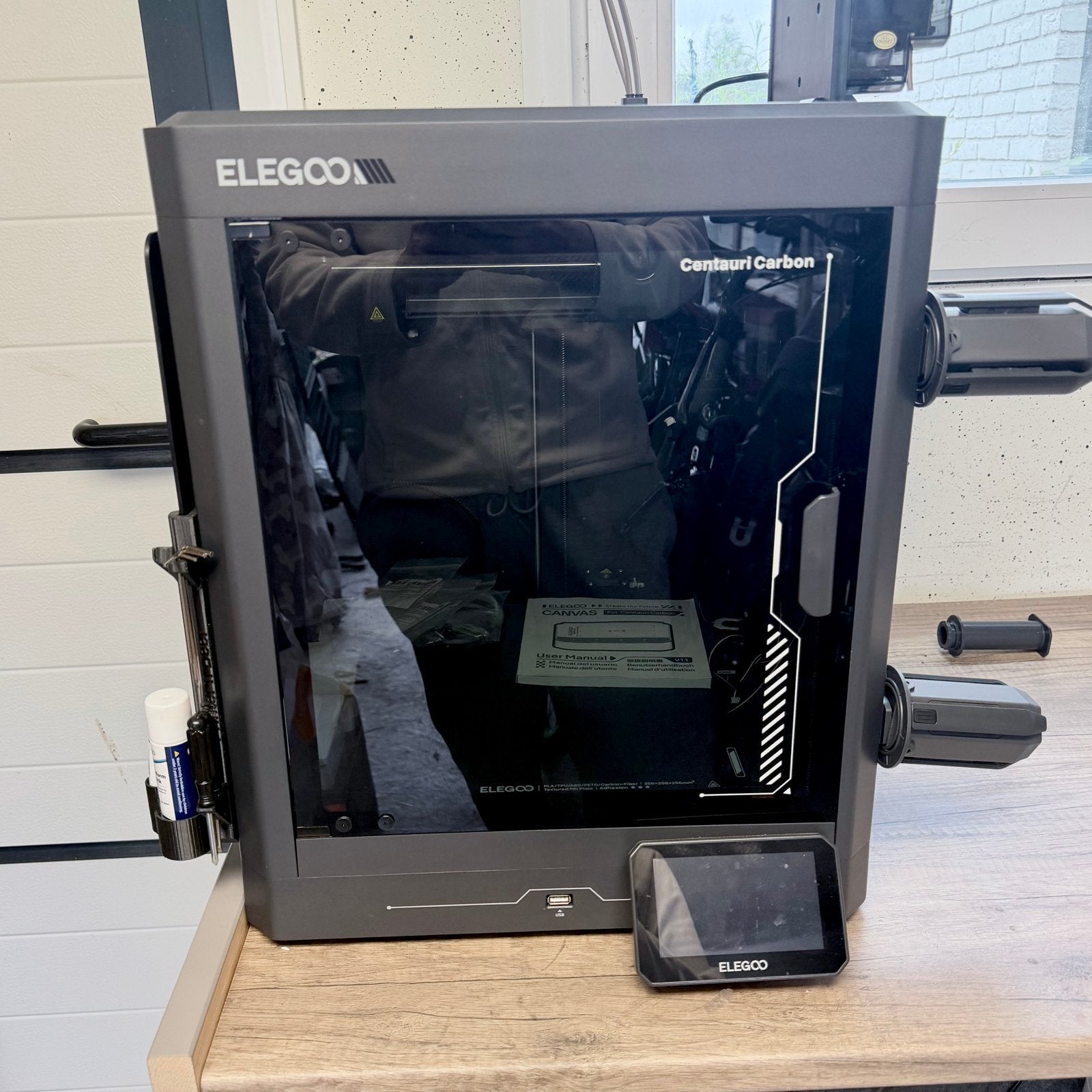 Elegoo Centauri Carbon 3D-printer met upgrades, Ophalen, Gebruikt, Ingebouwde Wi-Fi, Filament