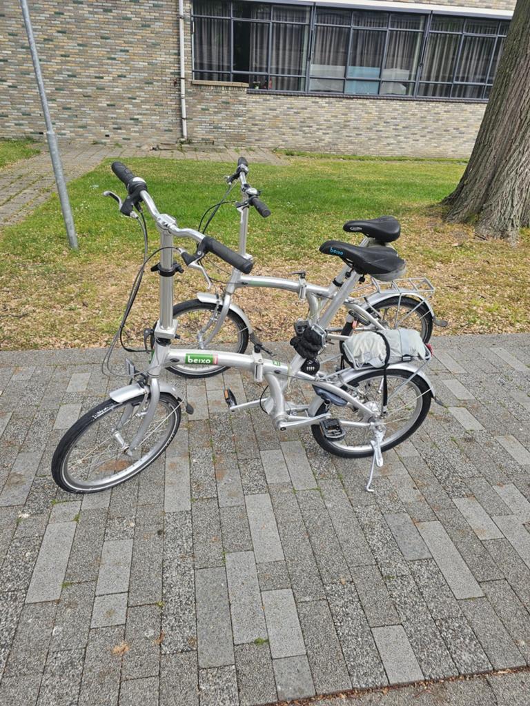 2 X Beixo Compact vouwfietsen met 7 naaf versnellingen, Brompton, Versnellingen, Ophalen of Verzenden, Zo goed als nieuw