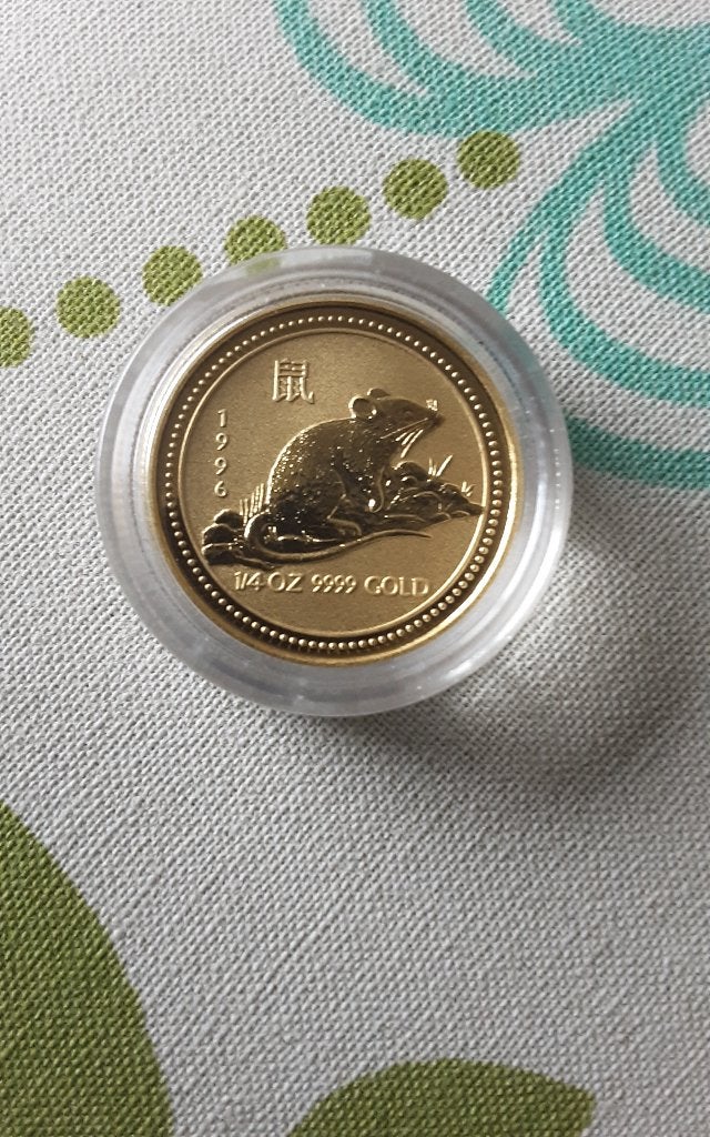 Gouden muntje 1996 (ZEER ZELDZAAM), Ophalen of Verzenden, Goud