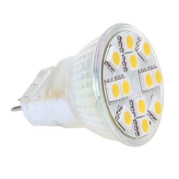 LED spot MR11 2.4W 12V Epistar 12SMD dimbaar warm wit, Niet ingevuld, Led-lamp, Minder dan 30 watt, Niet ingevuld
