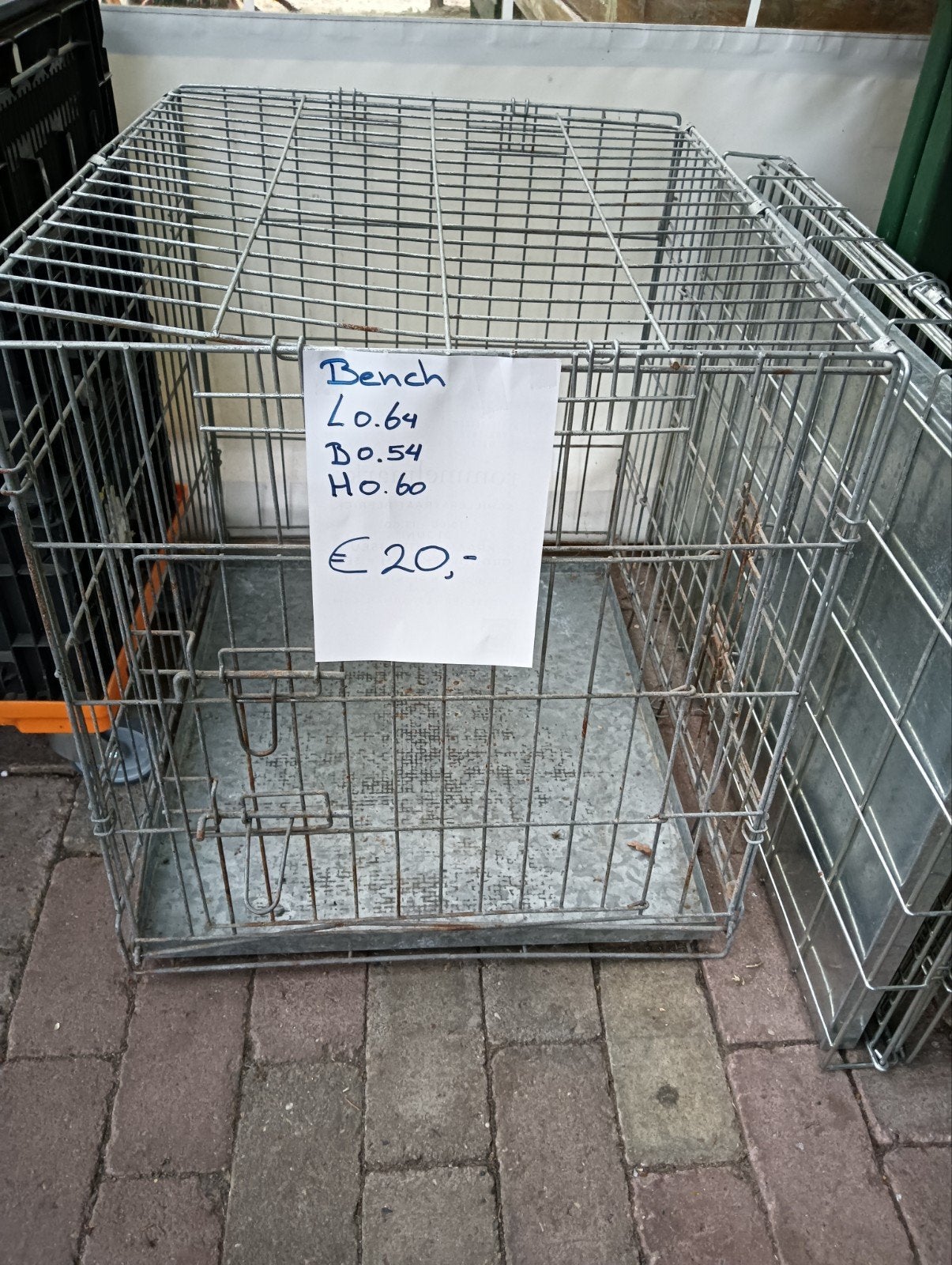 Bench L0,64 B0,54 H0,60, Ophalen, Gebruikt