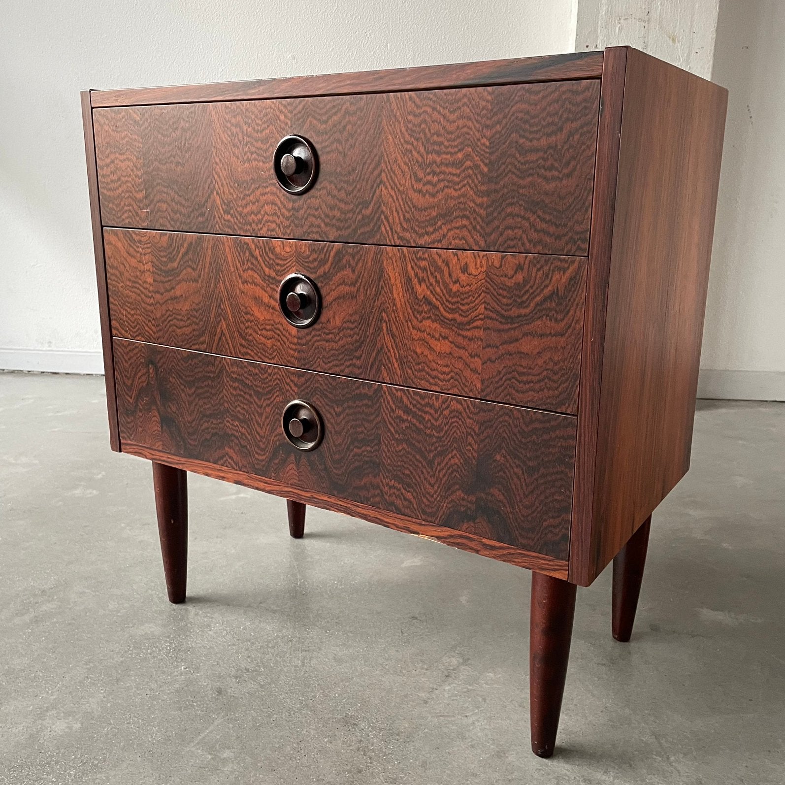 Vintage jaren 60 palissander kastje deens design gemerkt, Ophalen, ., 2de hands, 50 tot 100 cm