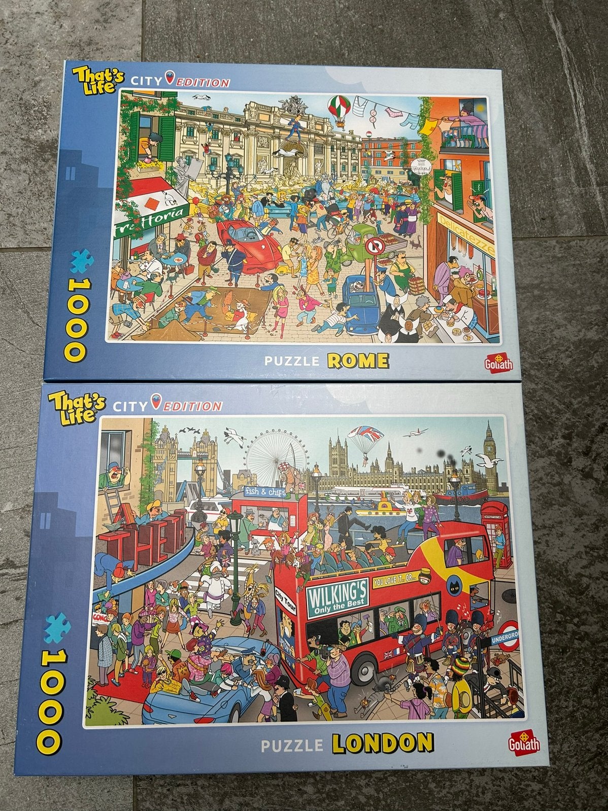 2 That’s life city puzzels 1000 stukjes, Ophalen of Verzenden, 500 t/m 1500 stukjes, Zo goed als nieuw