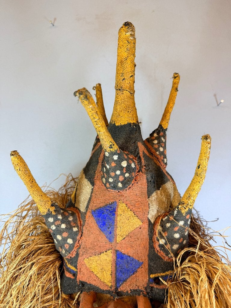 260726 - Afrikaans mukhanda Yaka turtle masker - Congo., Ophalen of Verzenden