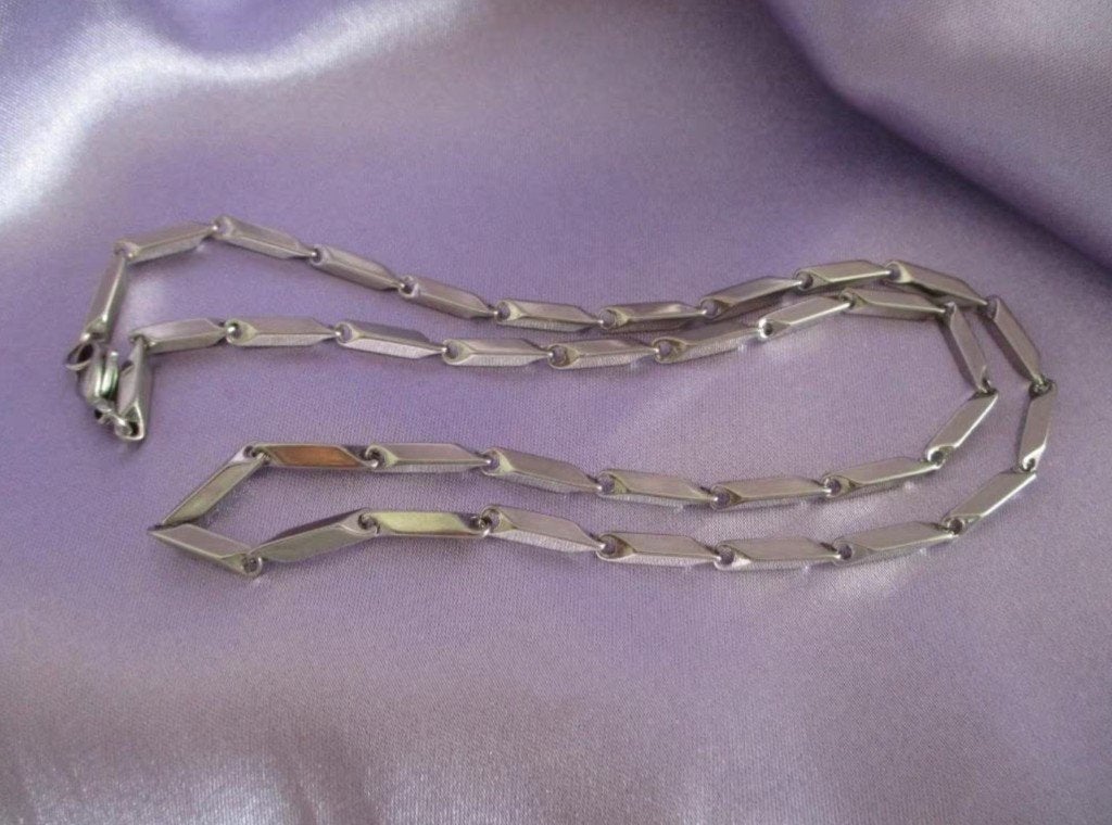 Cool Melon Seed halsketting, 55 cm/60 cm, 3 mm x 3 mm, Sieraden, Tassen en Uiterlijk, Verzenden, Nieuw, Zilver, Overige materialen
