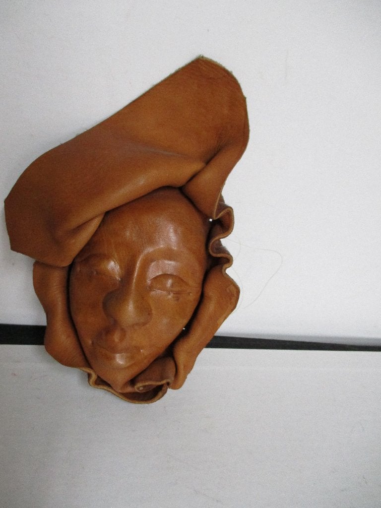 Masker, Antiek en Kunst, Wanddecoratie, Natuurlijk materiaal, Beige, Ophalen of Verzenden