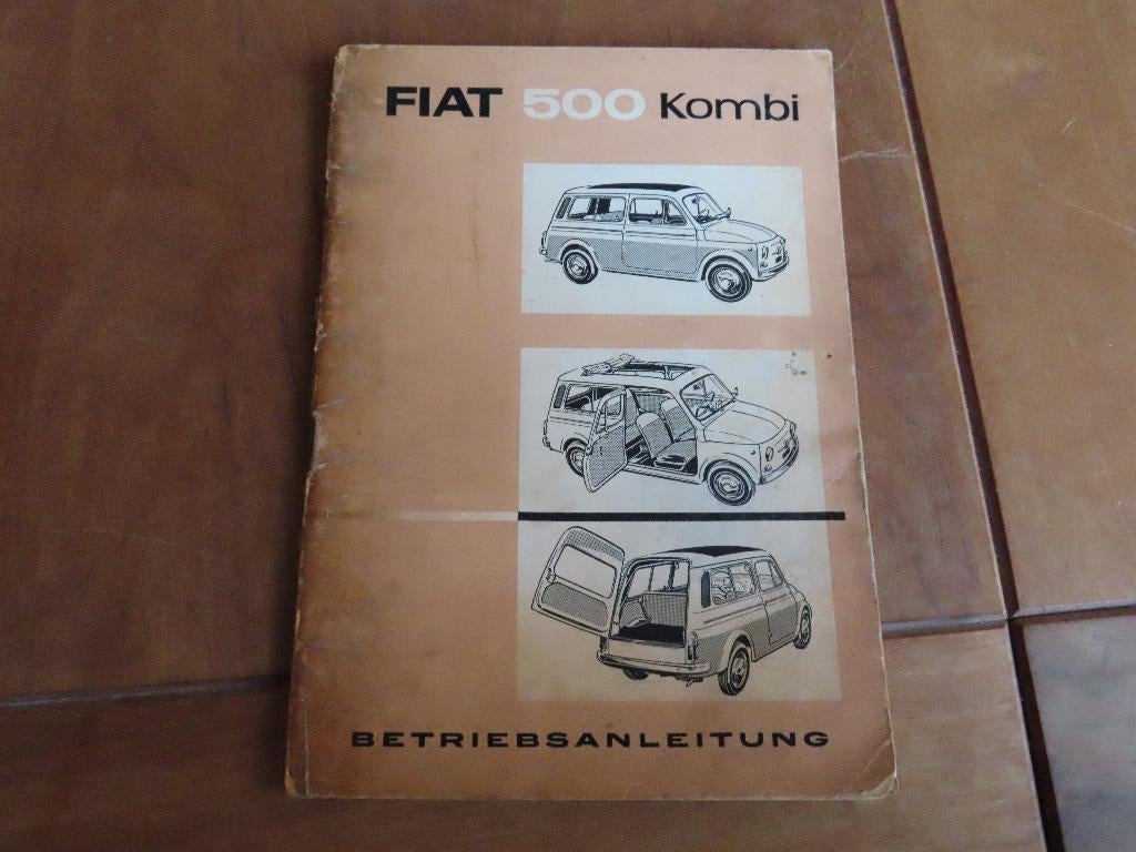 Instructieboek Fiat 500 Combi 1960, Duitse tekst, Ophalen of Verzenden