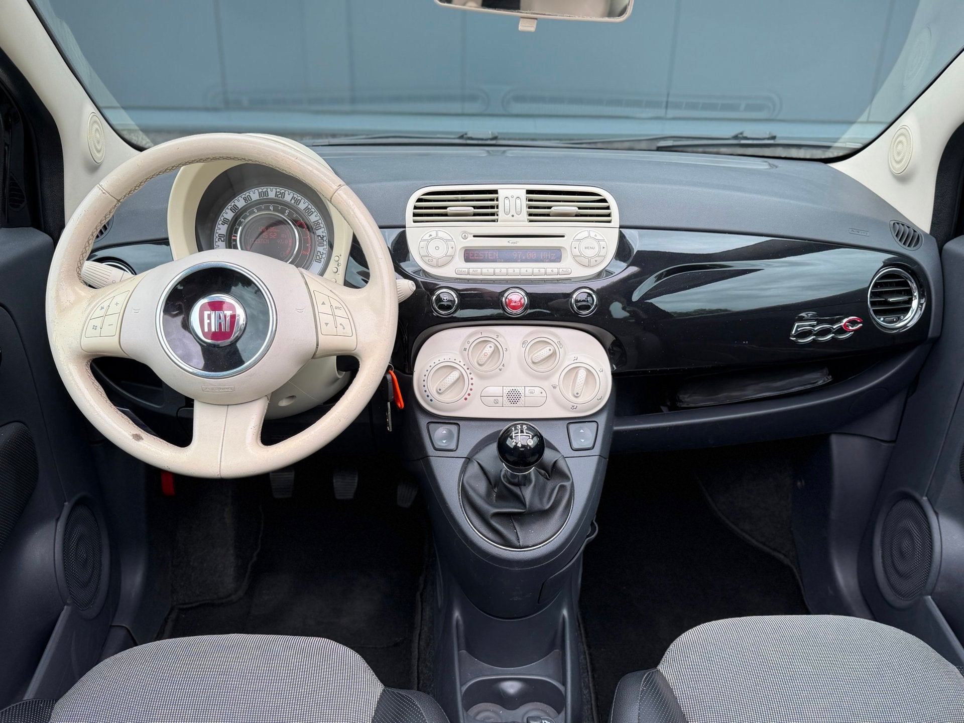 Fiat 500 C 1.2 Lounge | AIRCO | CABRIO | VOLLEDIG ONDERHOUD, Dealer onderhouden, Gebruikt, 4 cilinders, Cabriolet