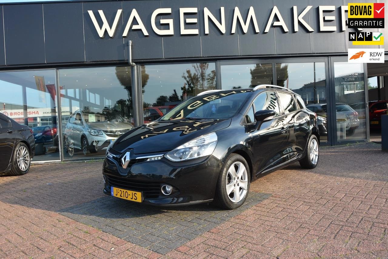 Renault Clio Estate 0.9 TCe Expression Airco|NAV|New Ketting, Voorwielaandrijving, Stof, Zwart, Handgeschakeld