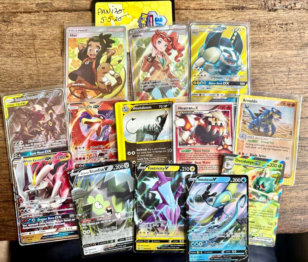 Pokemon hitjes beschadigd, Ophalen of Verzenden, Gebruikt, Meerdere kaarten