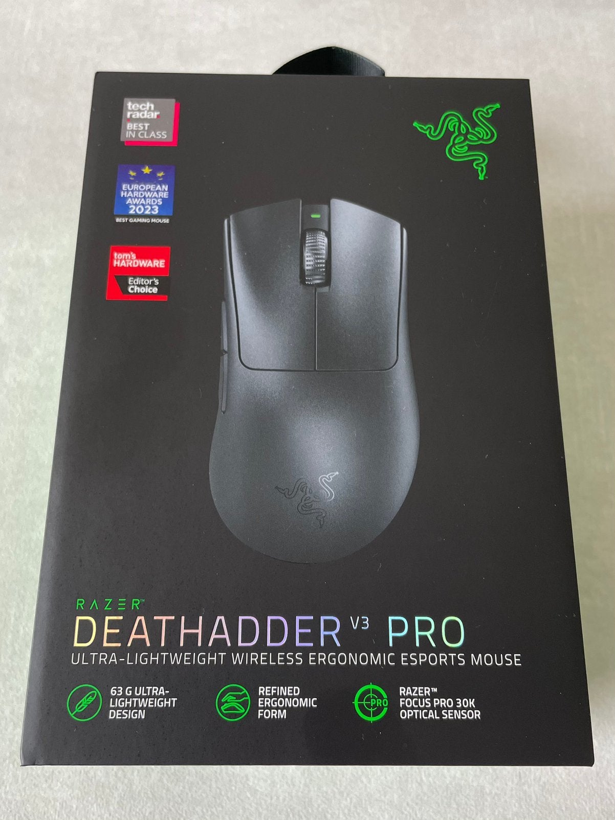 Razer Deathadder V3 Pro (Nieuw), Ophalen, Rechtshandig, Muis, Nieuw