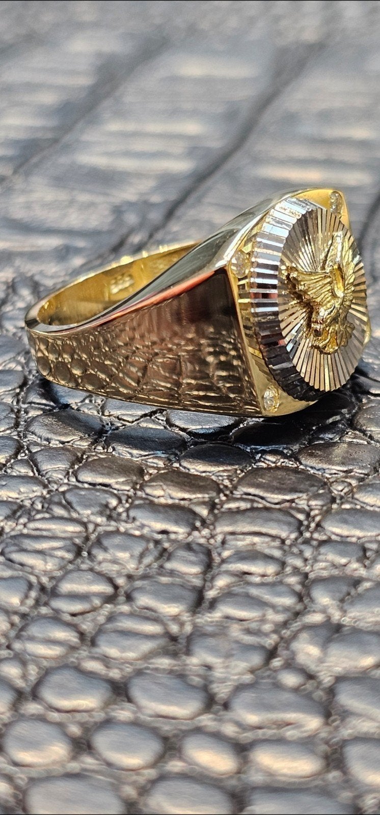 Prachtige Adelaar 14k gouden ring, Overige kleuren, Heer, Nieuw, Ophalen of Verzenden