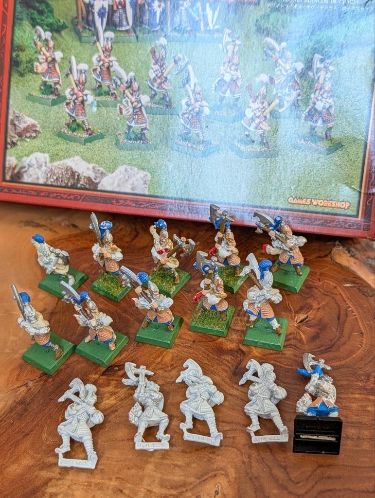 20 metal White Lions of Chrace + boxes, Ophalen of Verzenden, Gebruikt, Warhammer