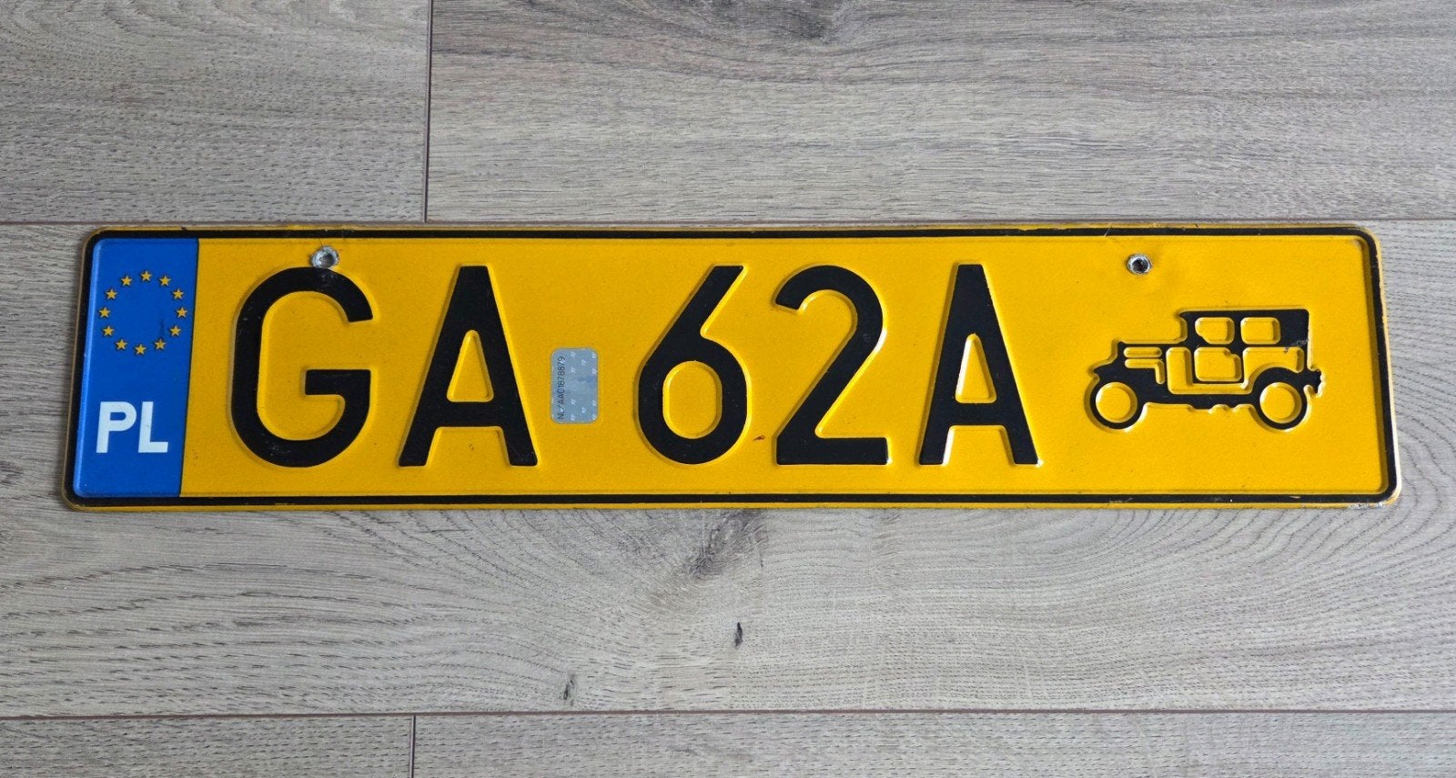 Kentekenplaat nummerplaat nummerbord Polen Oldtimer, Verzamelen, Ophalen of Verzenden, Gebruikt, Auto's
