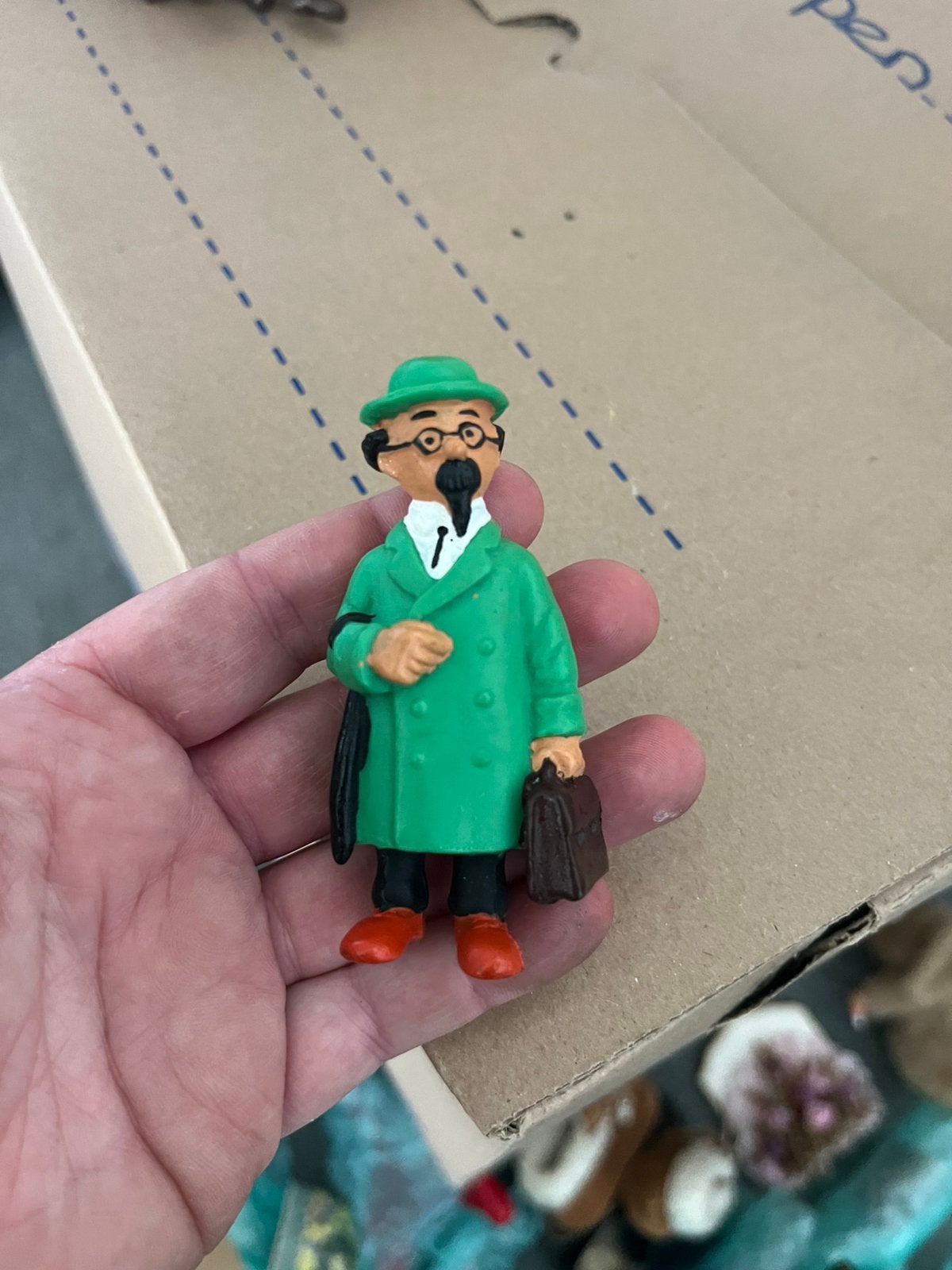 Kuifje, Professor Zonnebloem, Verzamelen, Beelden en Beeldjes, Ophalen of Verzenden, Zo goed als nieuw, Mens