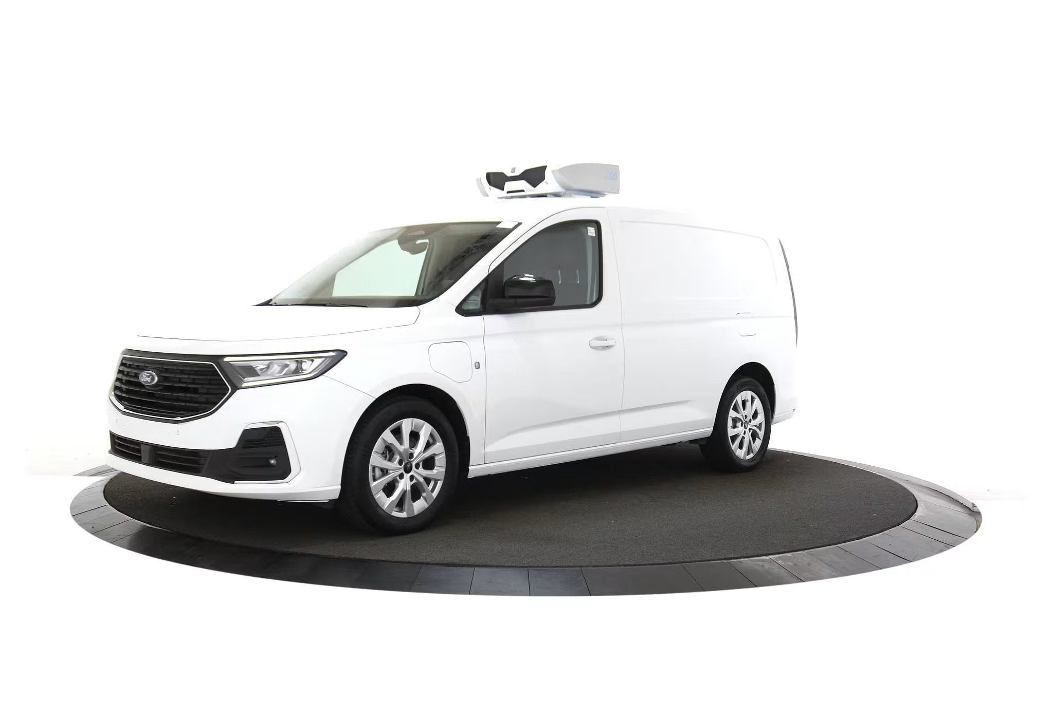 Ford Transit Connect 1.5 EcoBoost PHEV L2 Limited Koelwagen, Auto's, 4 cilinders, Wit, Bedrijf, Multifunctioneel stuurwiel