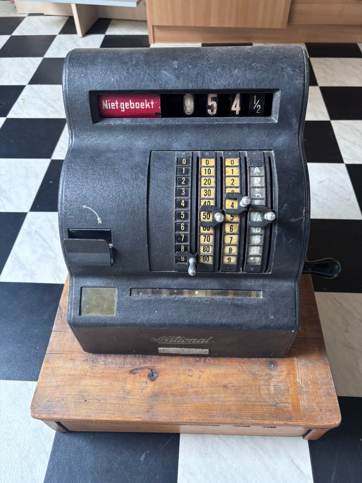 Antieke National Kassa Model 1642 - Jaren '20/'30, Ophalen of Verzenden