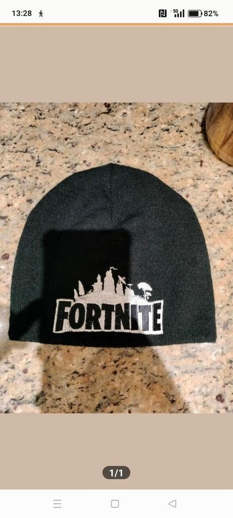 Fortnite Muts zwart, Ophalen of Verzenden, Muts