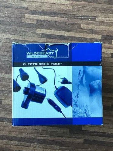 Wildebeest elektrische luchtpomp 12V/230V, Ophalen, Zo goed als nieuw, Elektrisch