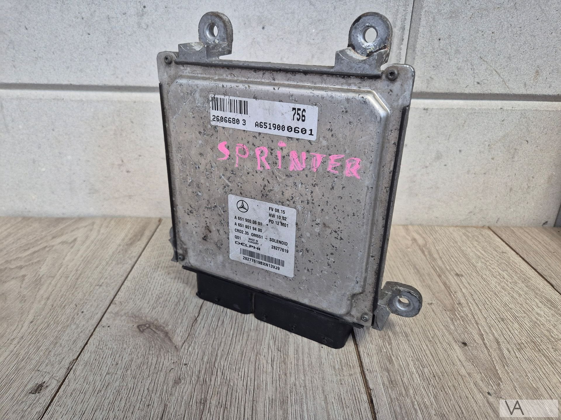 ECU motorcomputer Mercedes Sprinter W906 2.2  a6519000601, Gebruikt, -, Ophalen of Verzenden, -
