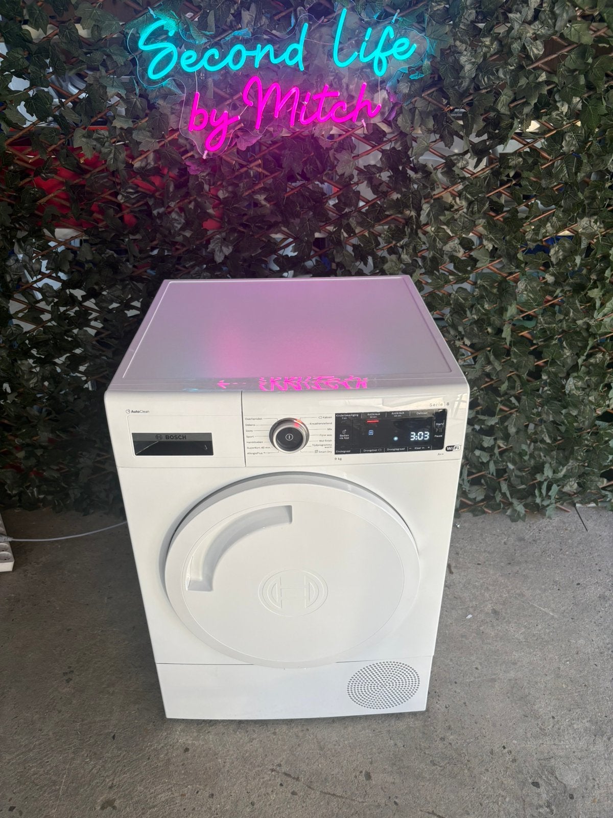 Bosch Serie 8 AutoClean 9kg WiFi Warmtepompdroger, Ophalen, Overige typen, 8 tot 10 kg, Refurbished