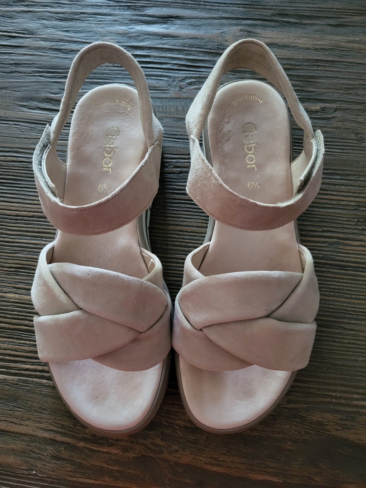 Gabor sandalen maat 40, Beige, Gabor, Gedragen, Sandalen of Muiltjes
