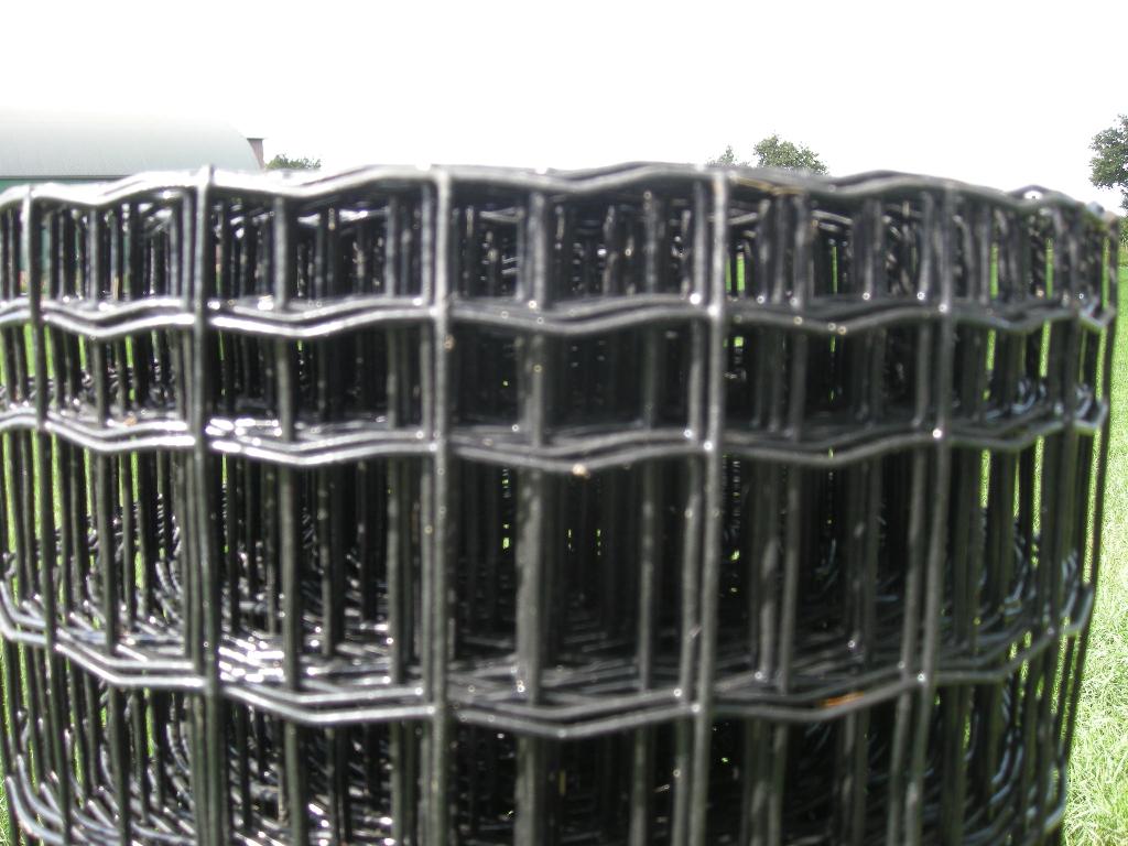 Gaas Eurofence 120 cm hoog maas 5x5 zwart DRAADDIKTE 2,5MM, Tuin en Terras, Gaas en Draad, Ophalen, Nieuw, 20 meter of meer, Gaas