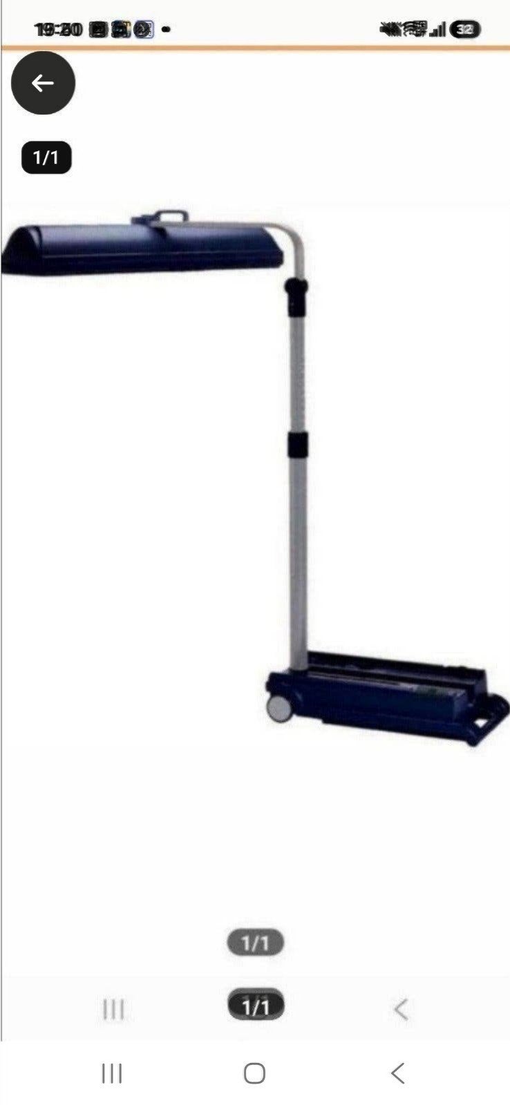 Te koop Phillip's Sun Mobile, Ophalen of Verzenden, Zo goed als nieuw, Zonnebank enkelzijdig, Minder dan 10 lampen