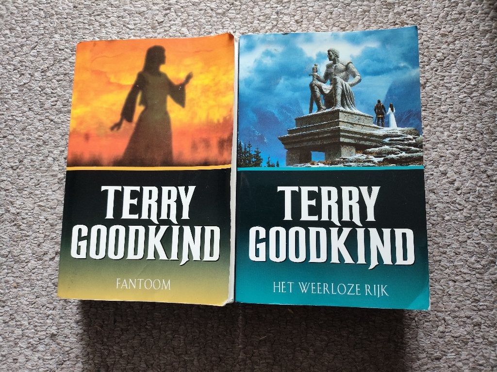 Terry Goodkind 2 boeken 6,50 euro per stuk, Ophalen of Verzenden, Zo goed als nieuw, Terry Goodkind
