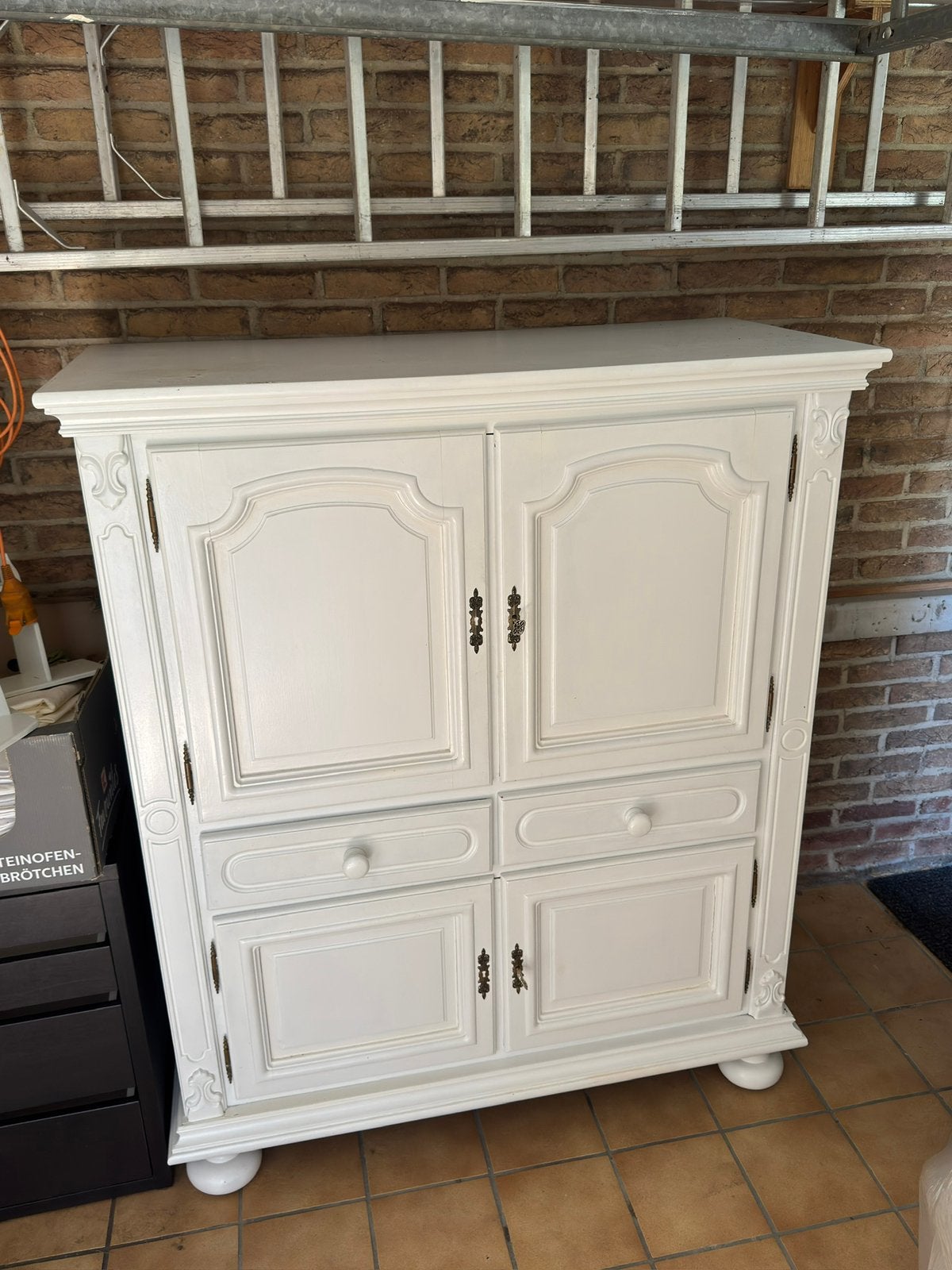 Antiek houten kast, Ophalen, Zo goed als nieuw, 25 tot 50 cm