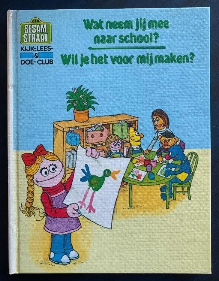 Sesamstraat-boek; wat neem jij mee naar school?, Ophalen of Verzenden, Gelezen, Jongen of Meisje, Fictie algemeen