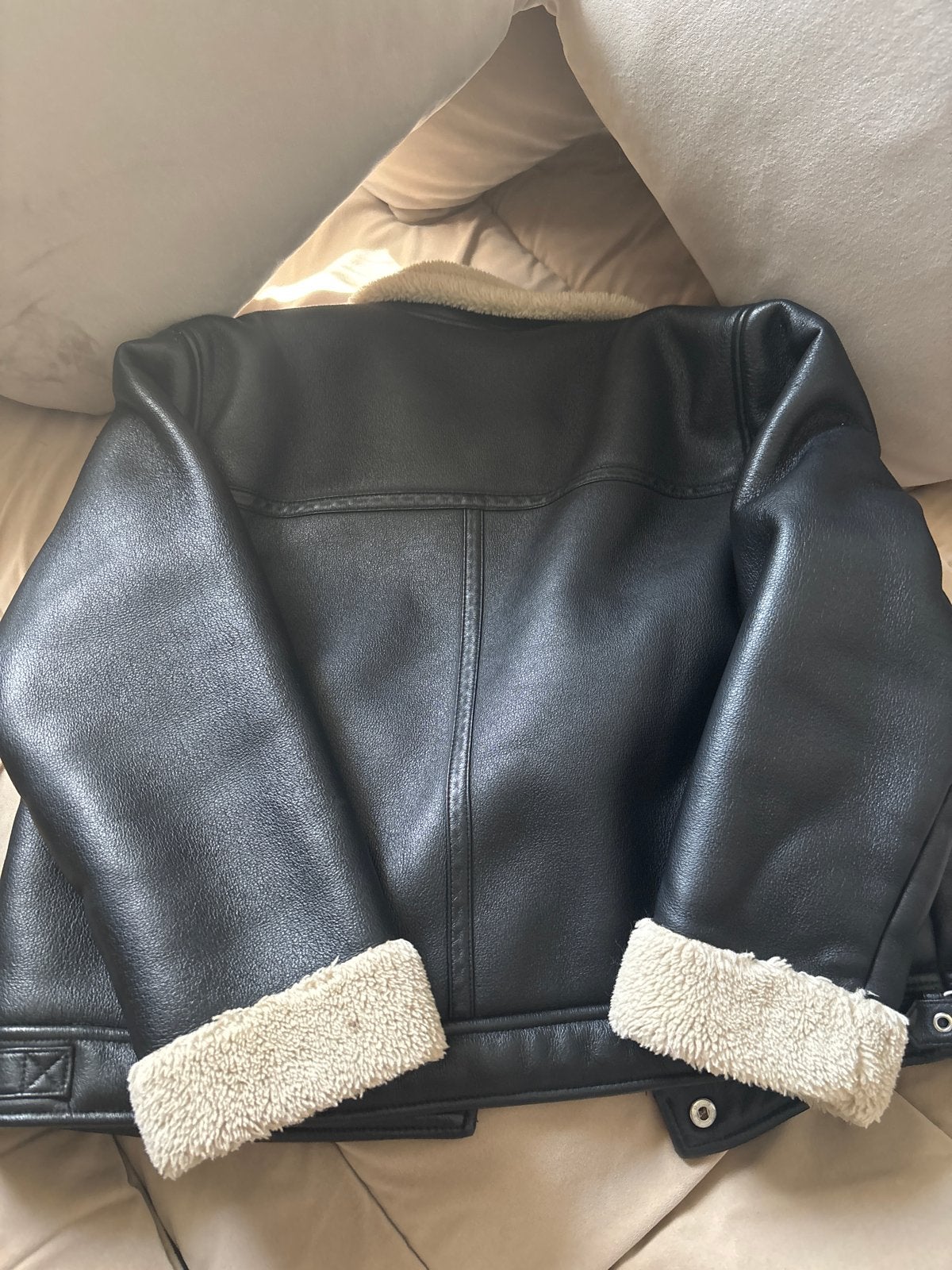 Zara Kinder Jas Zwart met Bont - Maat 134, Ophalen of Verzenden, Zo goed als nieuw, Jongen of Meisje, Jas