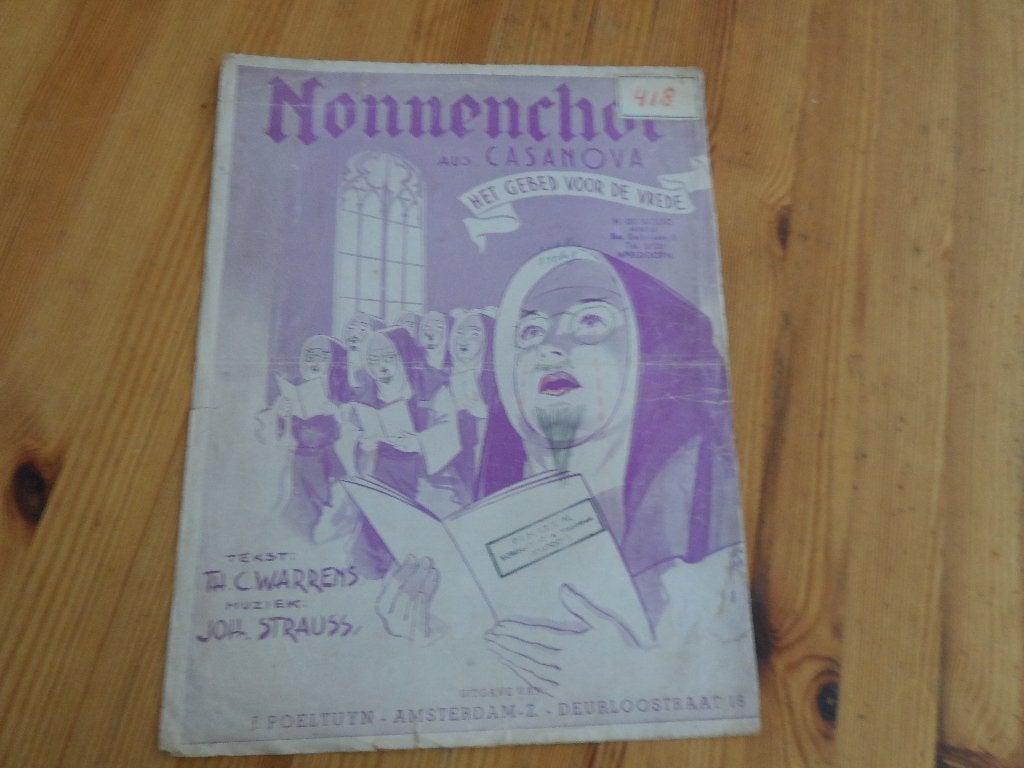Nonnenchor - gebed voor de vrede - joh. Strauss, Zang, Gebruikt, Ophalen of Verzenden, Artiest of Componist