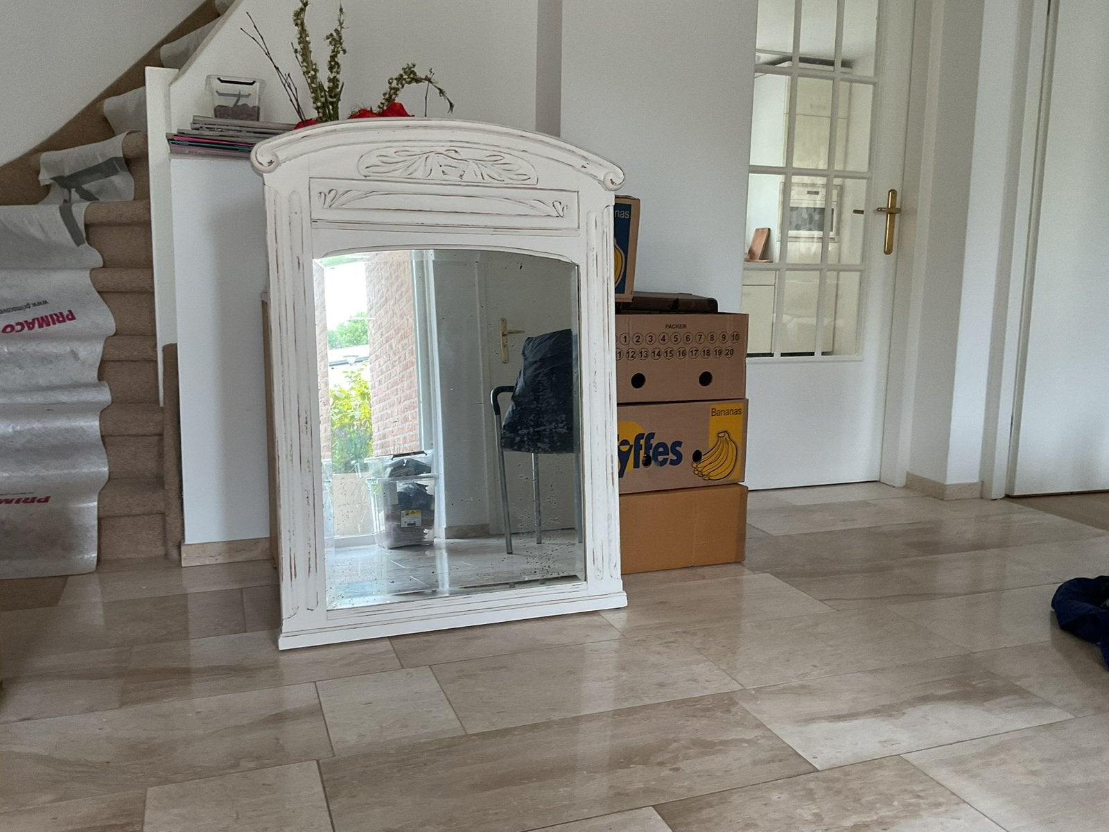 Prachtige vintage spiegel  1.15 x 080, Ophalen, Minder dan 50 cm, Zo goed als nieuw, Minder dan 100 cm