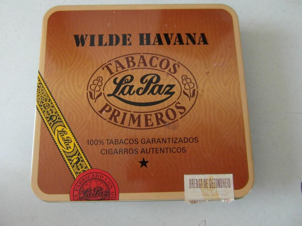 Blikje Wilde Havana, Ophalen of Verzenden, Zo goed als nieuw, Tabaksdoos of Verpakking