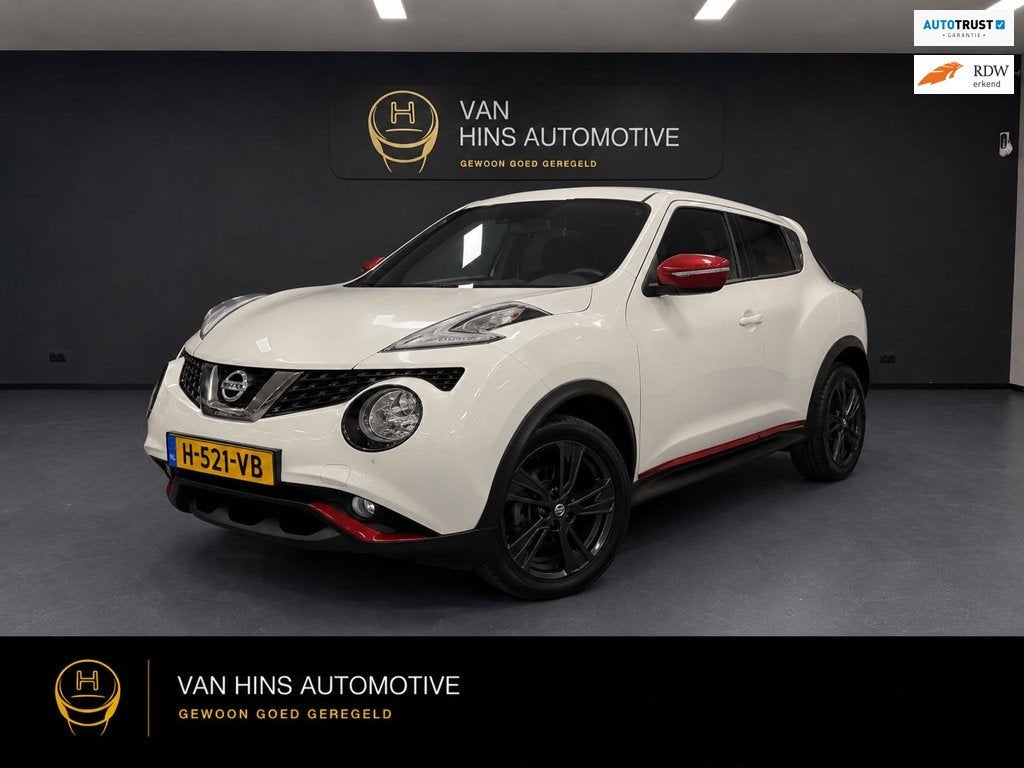 Nissan Juke 1.2 DIG-T S/S Tekna N Line |Camera | Navigatie |, Auto's, Nissan, Voorwielaandrijving, 116 pk, Wit, Bedrijf