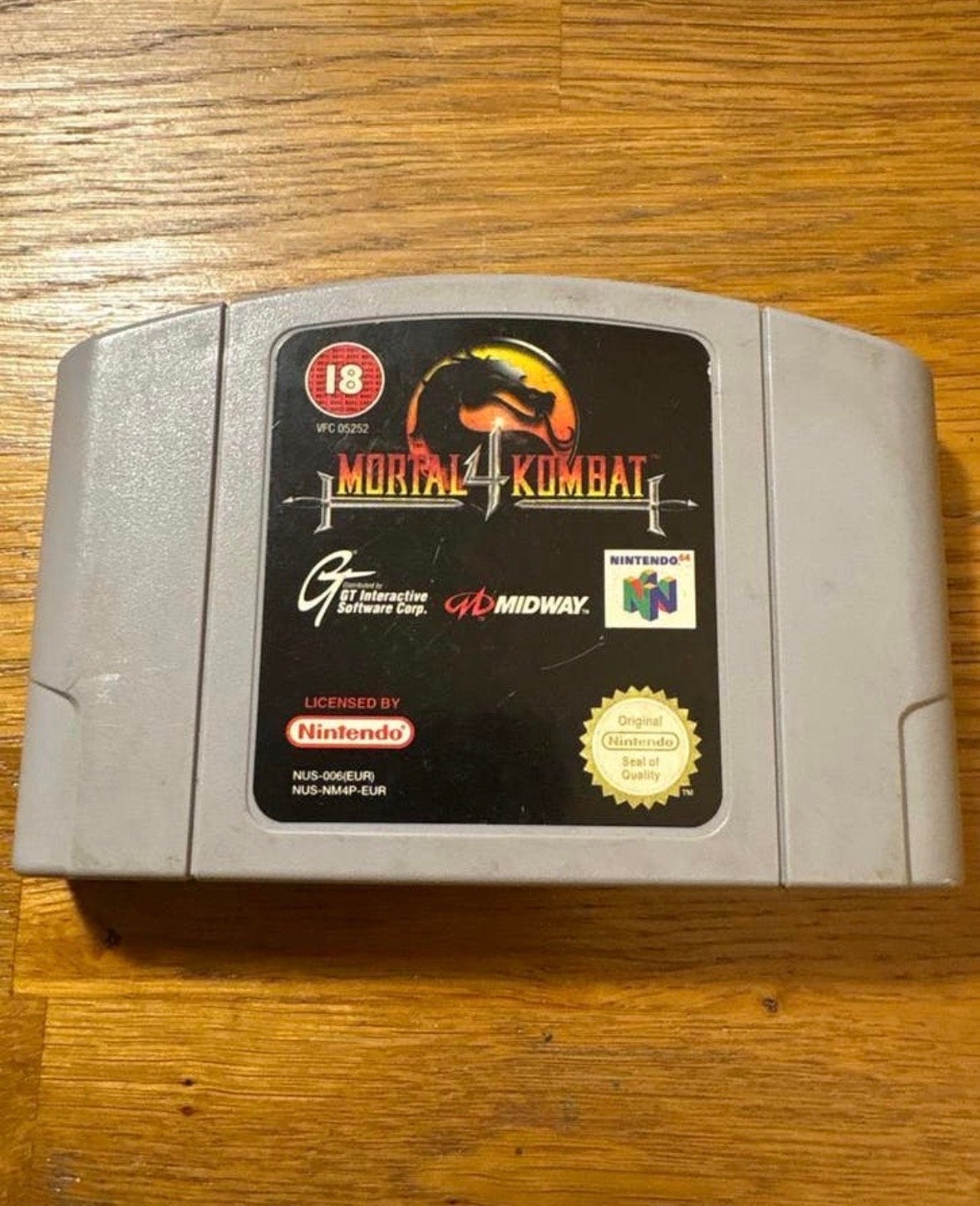 Mortal Kombat 4 Nintendo 64, Spelcomputers en Games, Games | Nintendo 64, Gebruikt, Vanaf 18 jaar, Vechten, 2 spelers