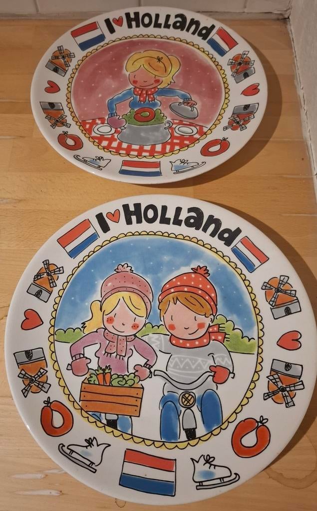 2 I Love Holland borden - Blond Amsterdam stijl, Huis en Inrichting, Keuken | Servies, Ophalen, Gebruikt, Blond Amsterdam, Keramiek