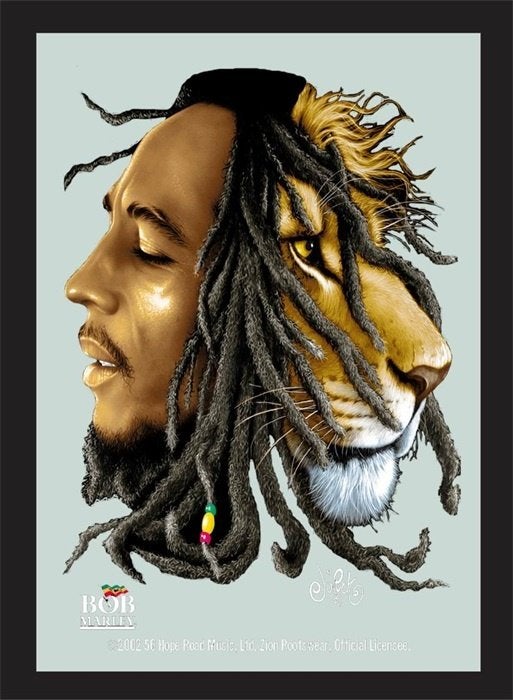 Bob Marley Leeuw reclame spiegel wanddeco decoratie deco