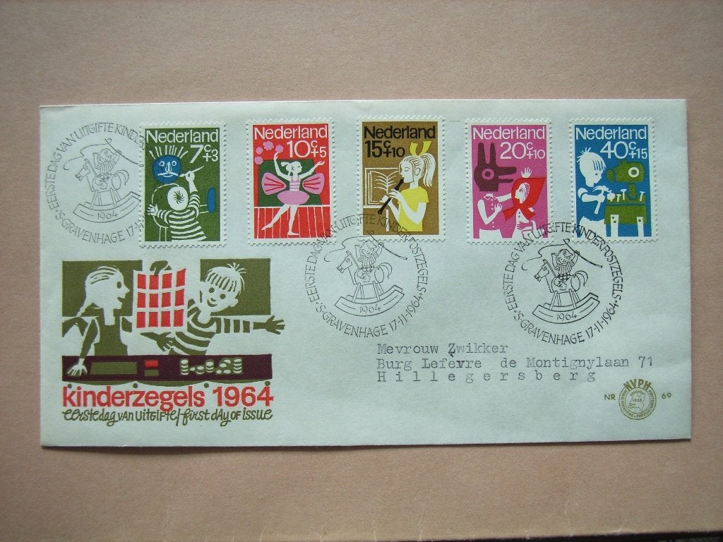 FDC   Nederland FDC E69, Ophalen of Verzenden, Beschreven, Nederland