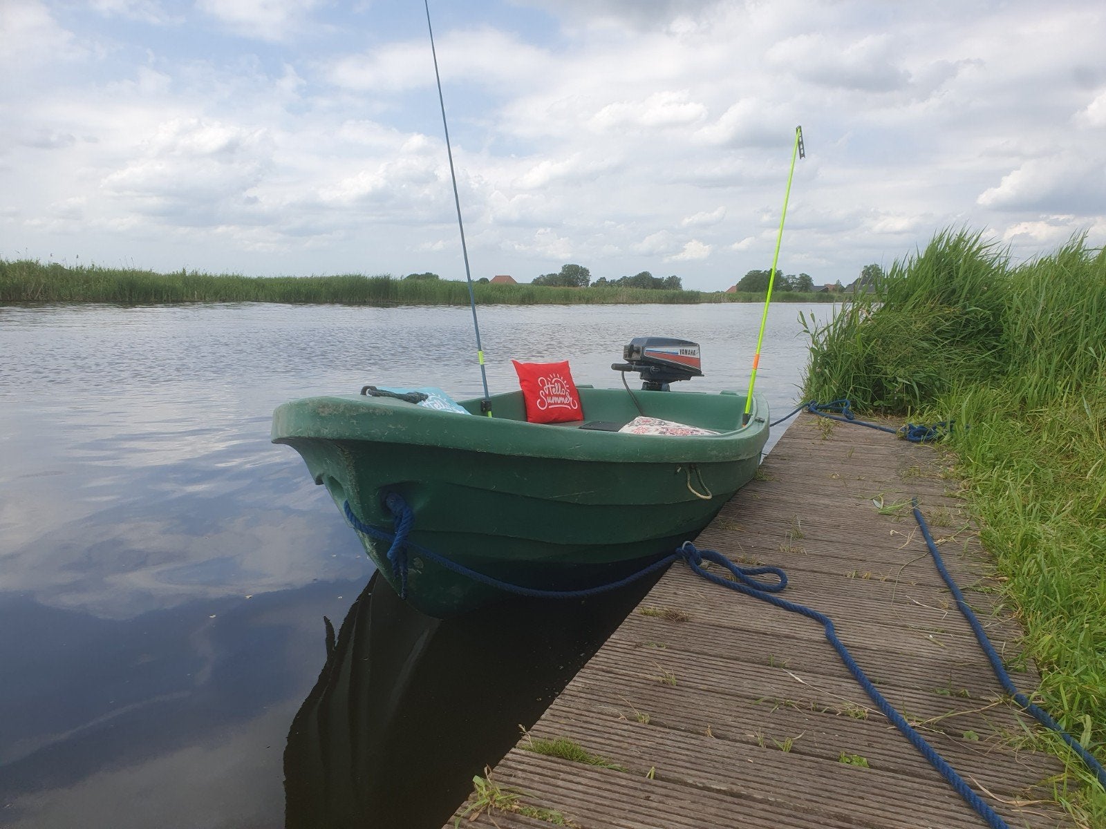 Complete en vaarklaar set: Boot + Yamaha 8PK 2-takt + Wegtra, Watersport en Boten, Ophalen of Verzenden, Zo goed als nieuw