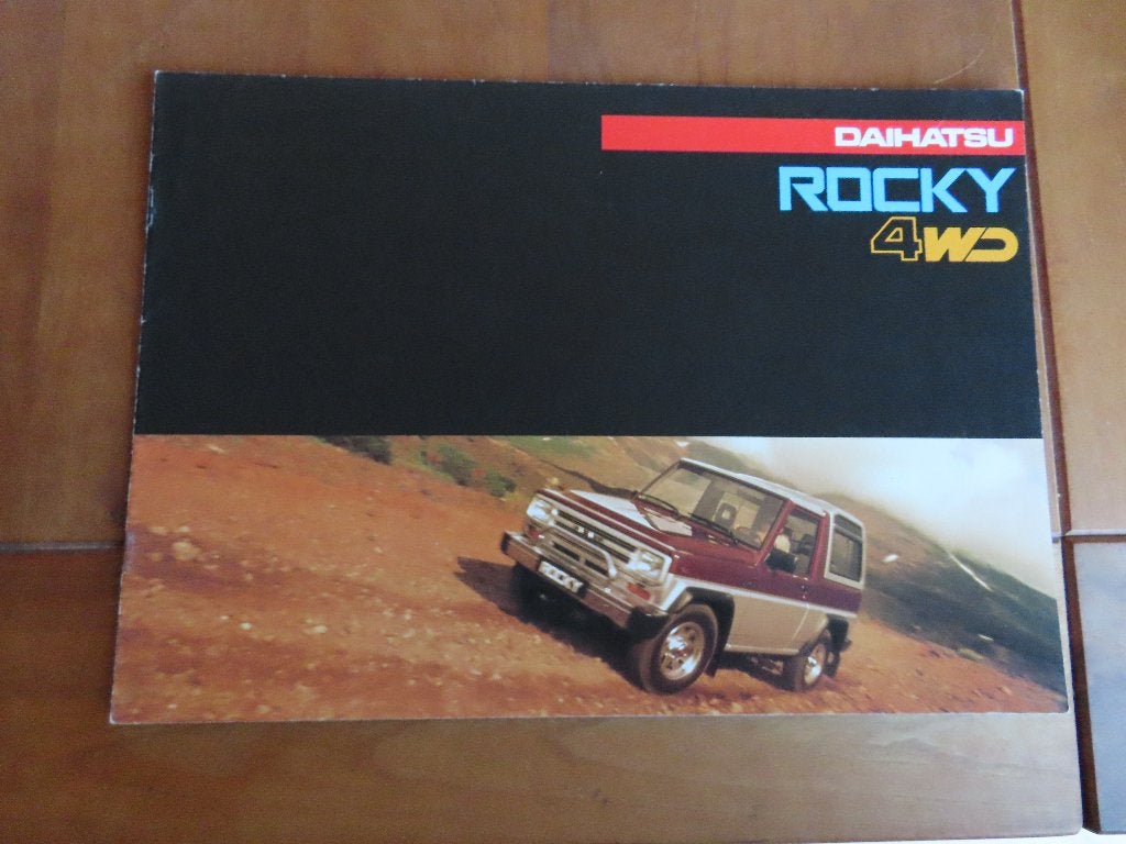 Folder Daihatsu Rocky ca 1988, Ophalen of Verzenden, Overige merken, Daihatsu, Zo goed als nieuw