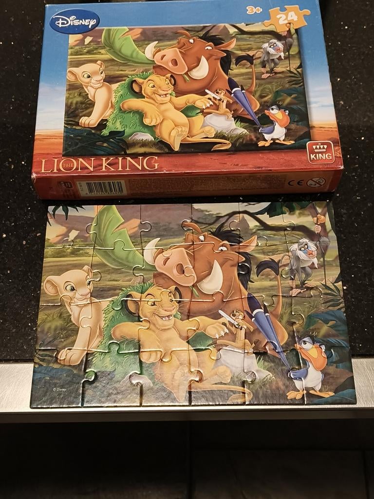 Disney Lion King puzzel, Ophalen of Verzenden, 10 tot 50 stukjes, Zo goed als nieuw