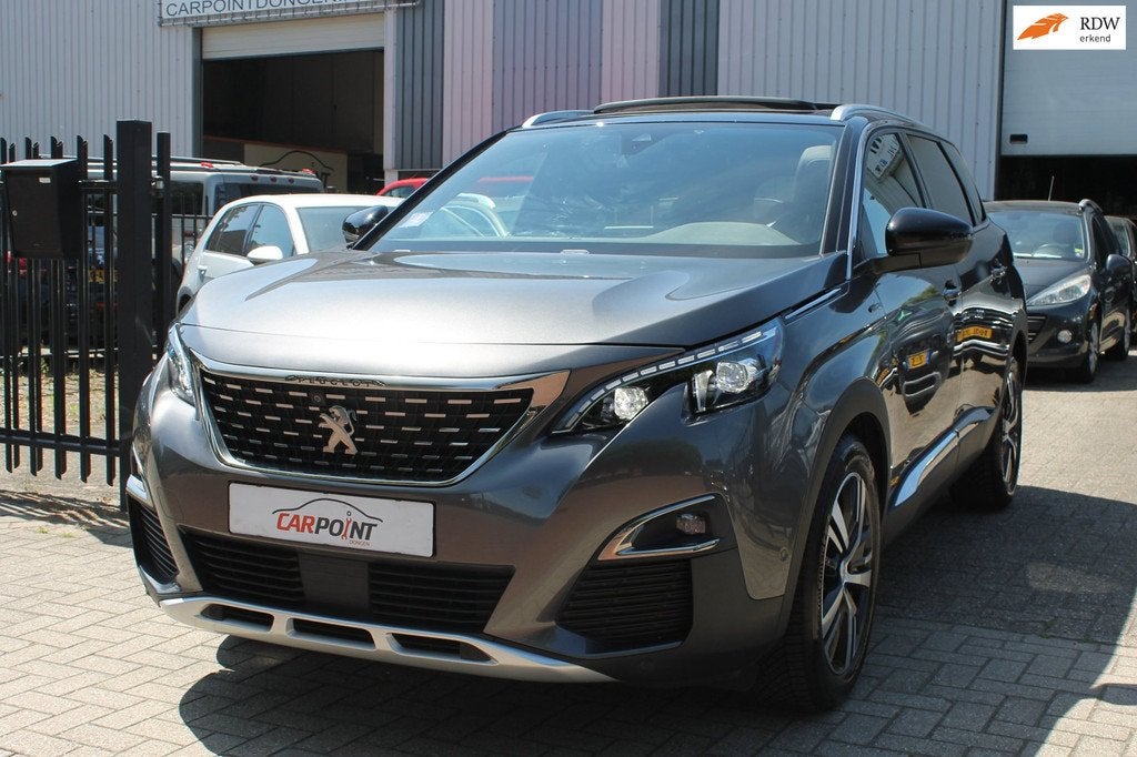 Peugeot 5008 1.2 PureTech GT-line 7P. Leer Massage Pano 360, Auto's, Peugeot, Gebruikt, 1199 cc, 7 stoelen, Bedrijf