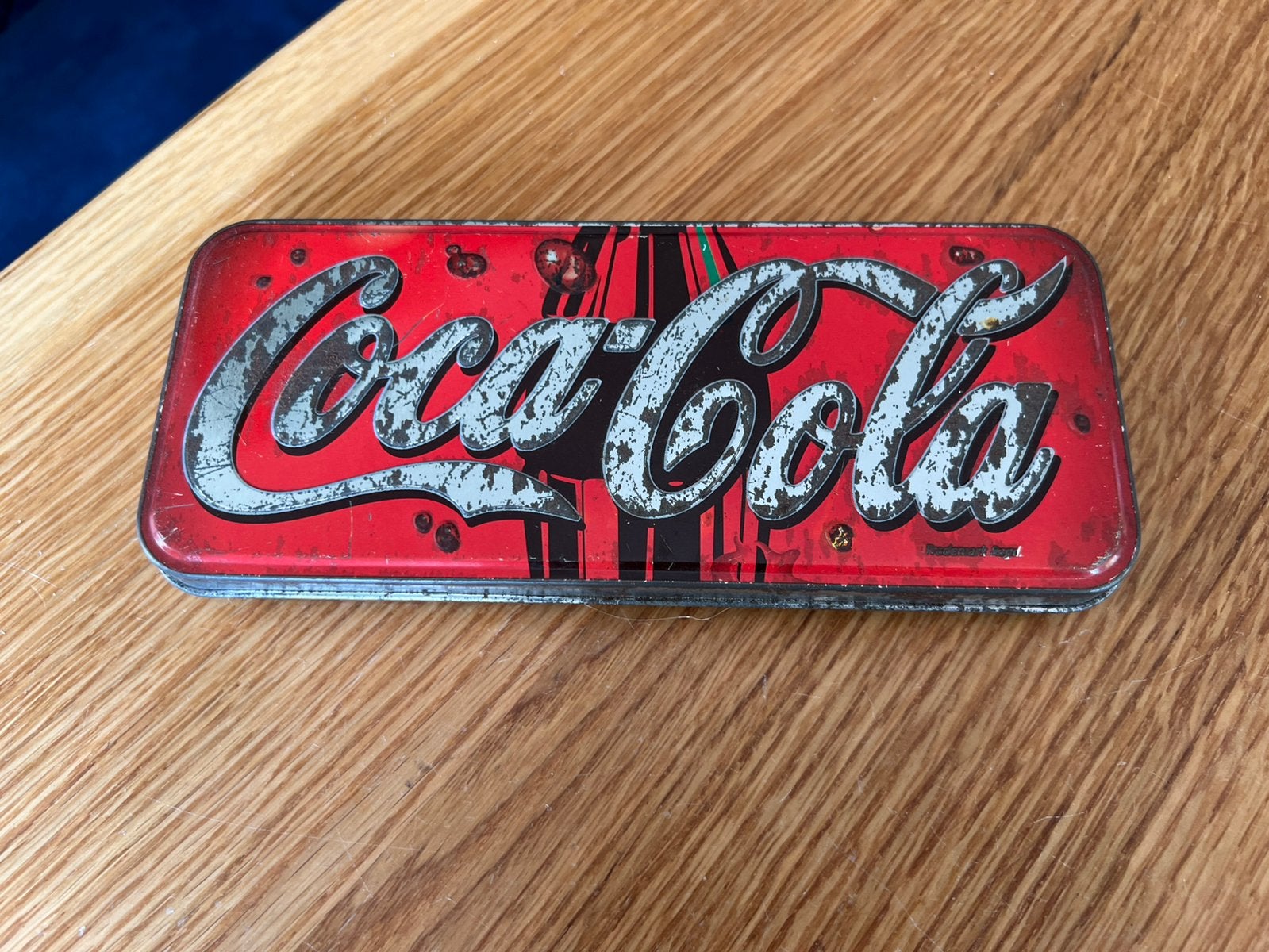 Vintage Coca-Cola blik / pennenhouder 18x7,5x2cm, Ophalen of Verzenden, Overige