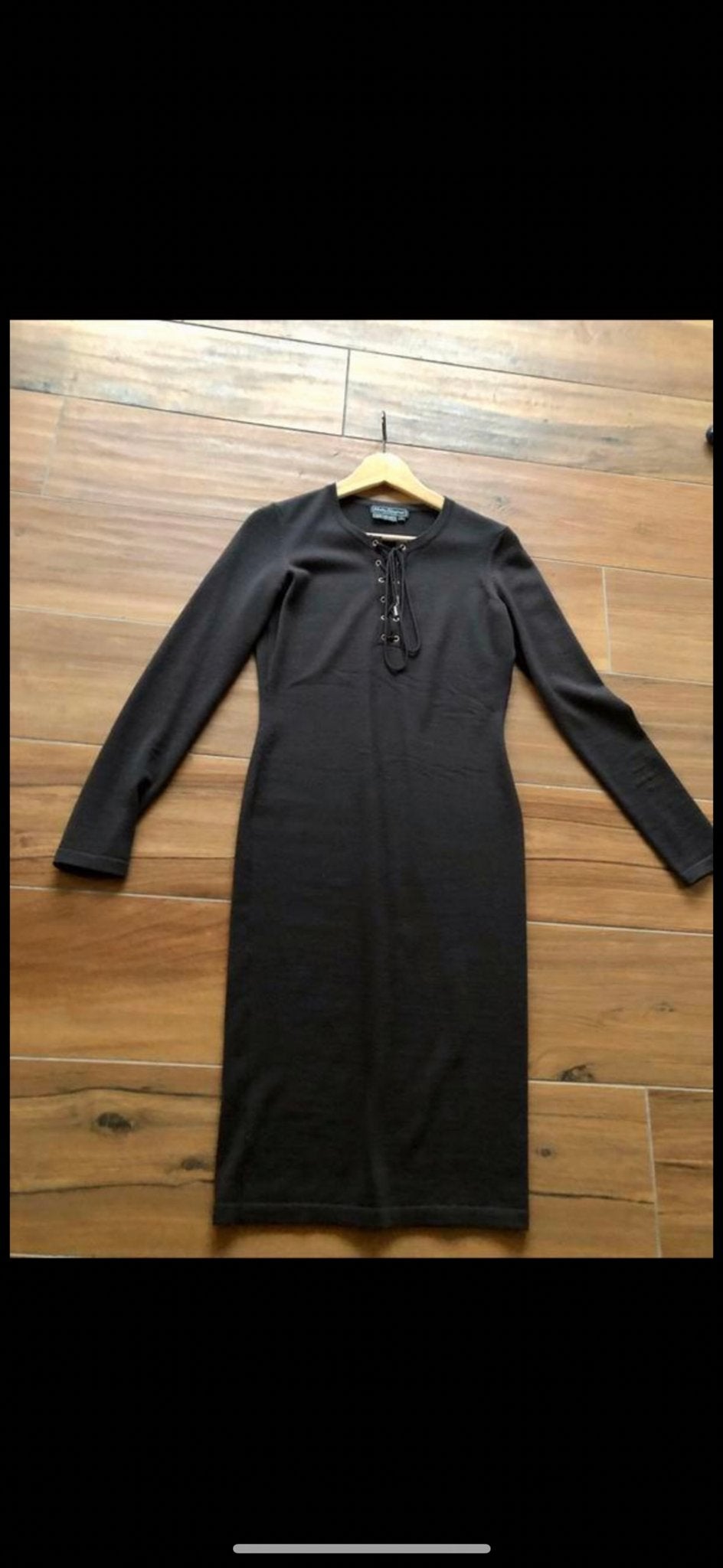 Salvatore Ferragamo Jurk Maat S - Bruin, Bruin, Ophalen of Verzenden, Zo goed als nieuw, Maat 36 (S)