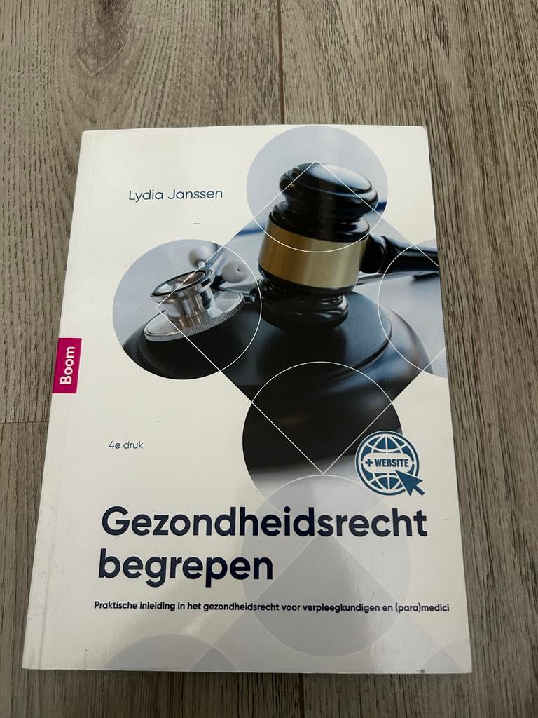 Gezondheidsrecht Begrepen - Lydia Janssen, Ophalen of Verzenden, Alpha, Zo goed als nieuw, HBO