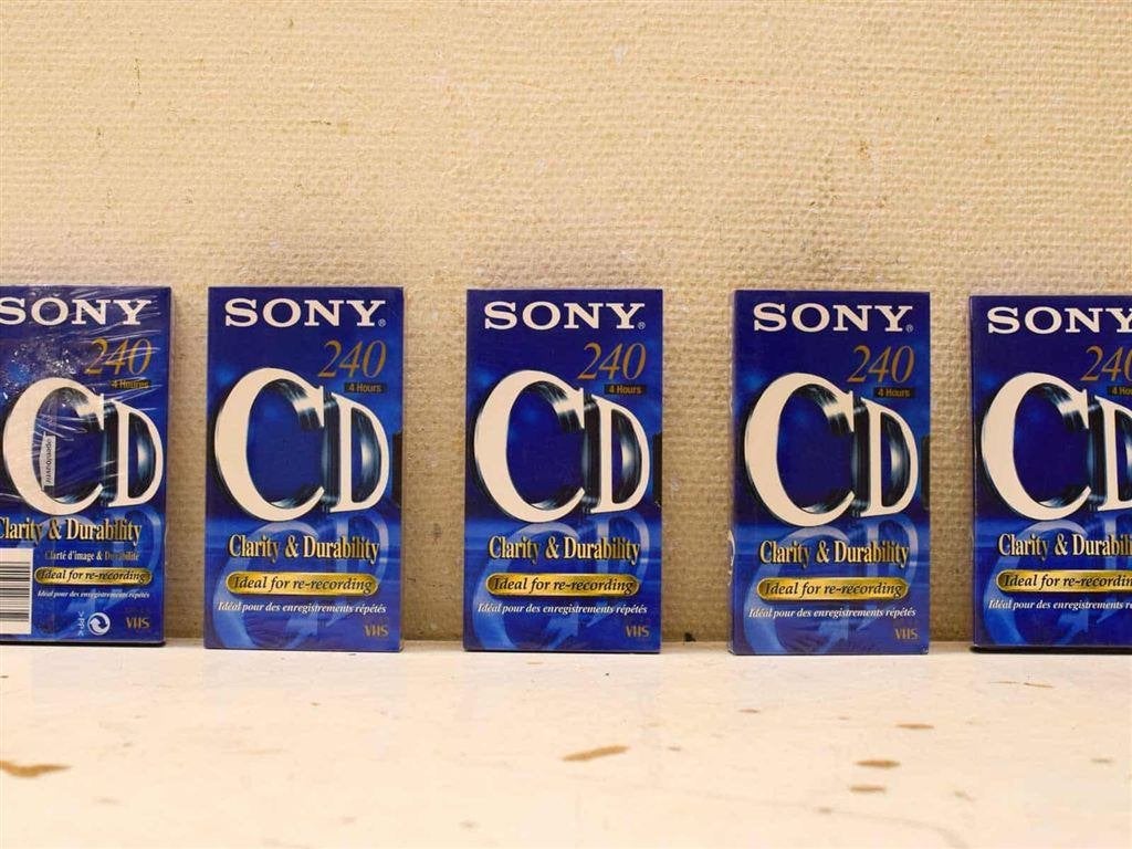 5 stuks Sony vhs videoband 52871